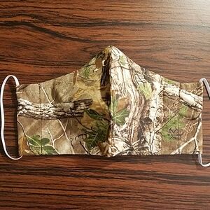 Hand Crafted Adult Cotton Fitted "Deer Hunt" Face Mask Unisex